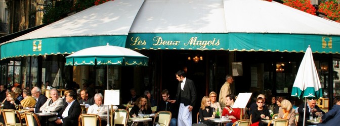 Teaser caf paris france les deux magots street sidewalk tables restaurant 922562